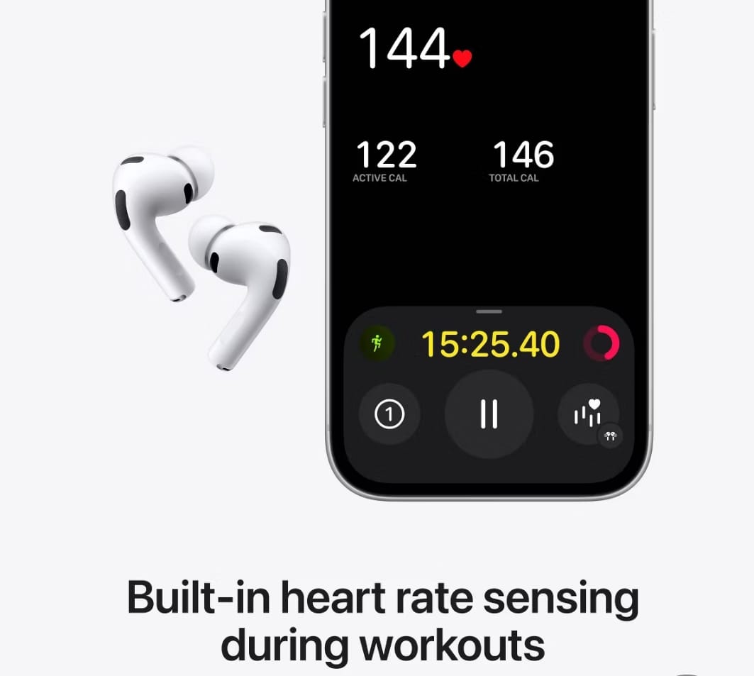Apple AirPods Pro 3 Wireless Earbuds with Active Noise Cancellation